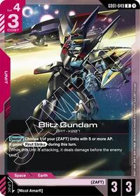Blitz Gundam | Starter Deck 09: Destiny Ignition | Rare | Holofoil | #GD01-049
