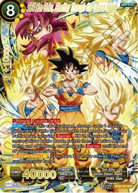SS4 Son Goku, Blasting Through the Demon Realm (SCR) | Three Glorious Fighters | Secret Rare | Foil | #BT30-151