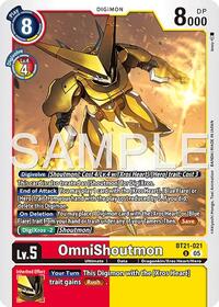 OmniShoutmon (Reprint) | Advanced Booster Digimon Generation | Uncommon | Foil | #BT21-021 U
