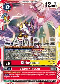 Siriusmon // Planet Punch | Digital World Shambala | Super Rare | Foil | #EX12-018 SR