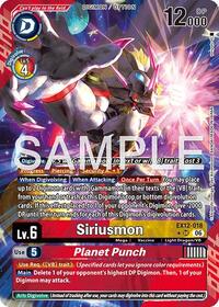 Siriusmon // Planet Punch (Alternate Art) | Digital World Shambala | Super Rare | Foil | #EX12-018 SR