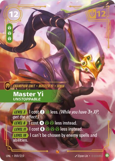 Maestro Yi - Imparable 059/219 Épica Foil