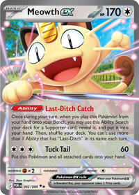 Meowth ex - 062/088 | ME03: Perfect Order | Double Rare | Holofoil | #062/088