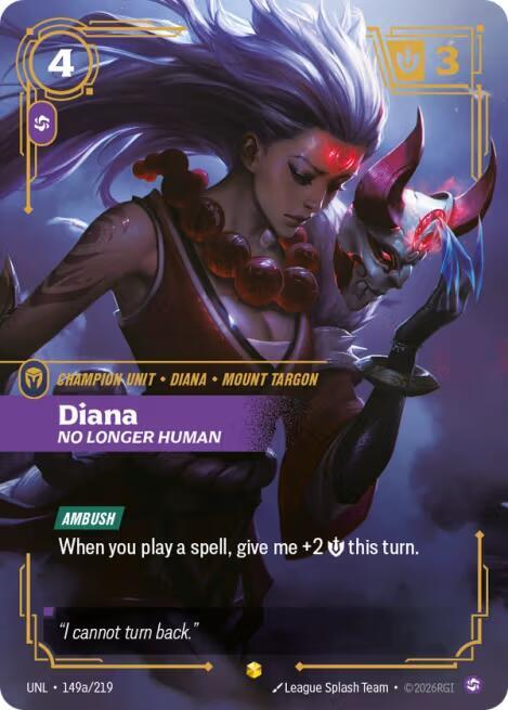 Diana - No Longer Human (Arte Alternativo) 149a/219 Showcase Foil