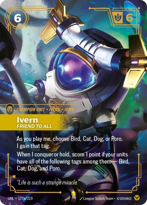 Ivern, el amigo de todos (Arte alternativo) 177a/219 Foil de exhibición