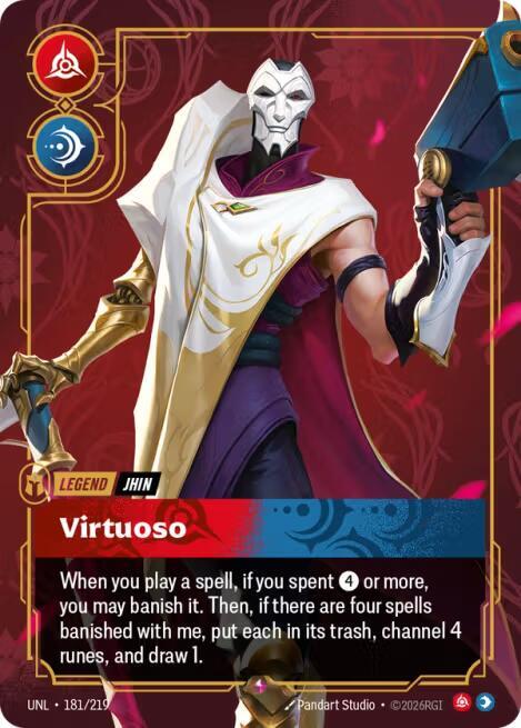 Jhin - Virtuoso 181/219 Rara Brillante