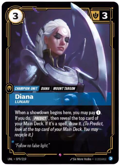 Diana - Lunari 079/219 Rara Foil