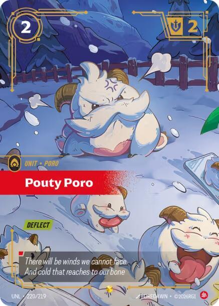 Poro Caprichoso (Numeración excesiva) 220/219 Foil de exhibición