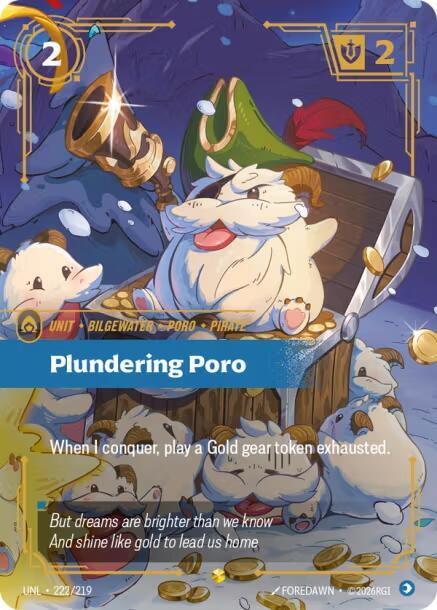 Saqueador Poro (Superado en número) 222/219 Foil de exhibición