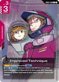 Improved Technique (WCS26-27 Participation Pack Vol.1) | Gundam Promotional Cards | Rare | Holofoil | #GD03-109