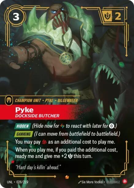 Pyke - Carnicero de los Muelles 028/219 Épica Brillante