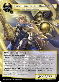 Faria, Pride of the Heroic Spirit | Masterpiece Collection 03 "Dimensional Hope" | Marvel Rare | Normal | #MP03-072 MR
