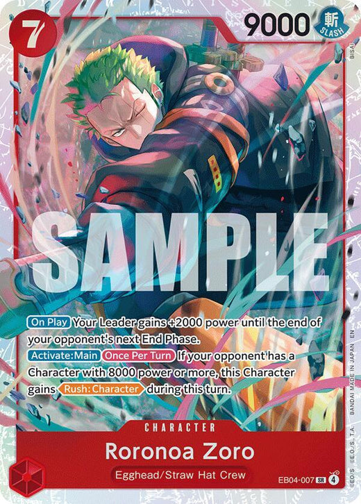 Roronoa Zoro (EB04-007) SR Foil