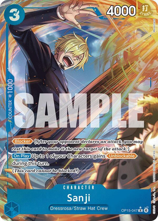 Sanji (OP15-047) (Alternate Art) R Foil