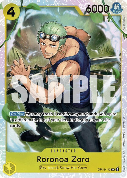 Roronoa Zoro (OP15-113) SR Foil