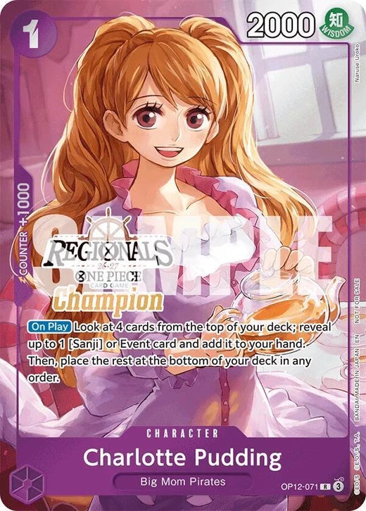 Charlotte Pudding (Regionals Champion Card Set 26-27) OP12-071 PR