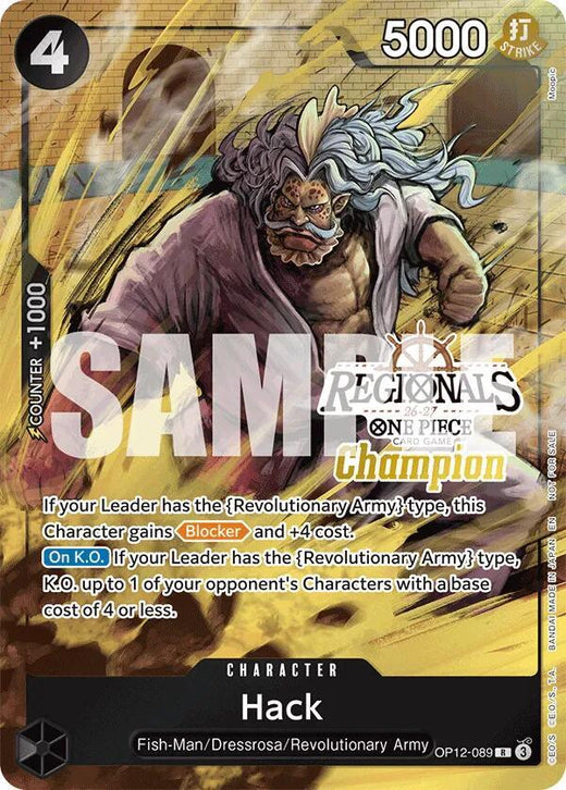 Hack (Regionals Champion Card Set 26-27) OP12-089 PR