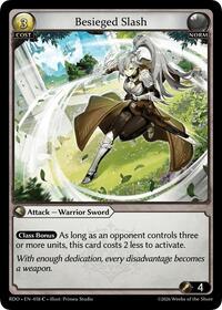 Besieged Slash | Radiant Origins | Common | Foil | #058