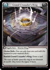 Grand Crusader's Ring | Radiant Origins | Ultra Rare | Normal | #018