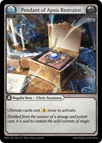 Pendant of Apsis Restraint | Radiant Origins | Super Rare | Foil | #025