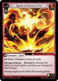 Spirit of Serene Fire | Radiant Origins | Ultra Rare | Normal | #004