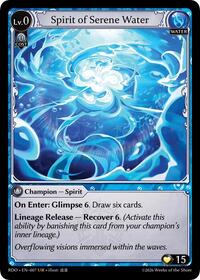 Spirit of Serene Water | Radiant Origins | Ultra Rare | Normal | #007