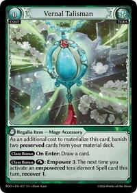 Vernal Talisman | Radiant Origins | Super Rare | Foil | #037
