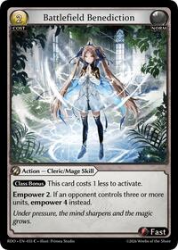 Battlefield Benediction (Curio Foil) | Radiant Origins | Common | #055