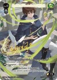 Spirit of Fortuitous Wind | Radiant Origins | Collector Super Rare | Foil | #009A