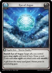 Eye of Argus | Radiant Origins | Super Rare | Foil | #005