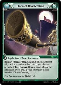 Horn of Beastcalling | Radiant Origins | Super Rare | Foil | #006