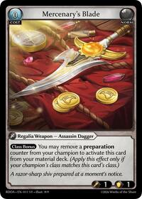 Mercenary's Blade | Radiant Origins | Super Rare | Foil | #011