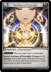 Necklace of Foresight | Radiant Origins | Super Rare | Foil | #012