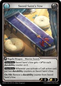 Sword Saint's Vow | Radiant Origins | Super Rare | Foil | #019
