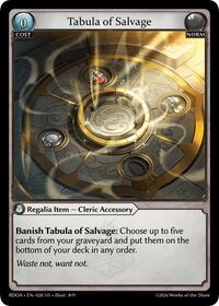 Tabula of Salvage | Radiant Origins | Super Rare | Foil | #020