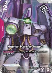 Haman Karn's Gaza C (Store Tournament Winner Pack 04) | Gundam Promotional Cards | R+ | Holofoil | #GD02-039