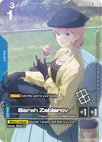 Sarah Zabiarov (Store Tournament Winner Pack 04) | Gundam Promotional Cards | C+ | Holofoil | #GD03-087