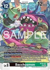 Bacchusmon | Dual Revolution | Super Rare | Foil | #BT25-077 SR