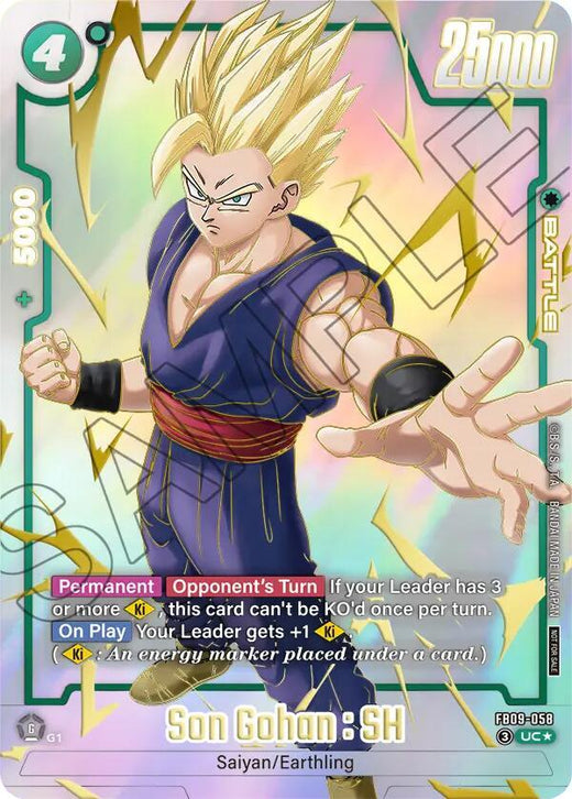 Son Gohan : SH - FB09-058 (Limited Pack 26-27 WAVE1) FB09-058 UC Foil