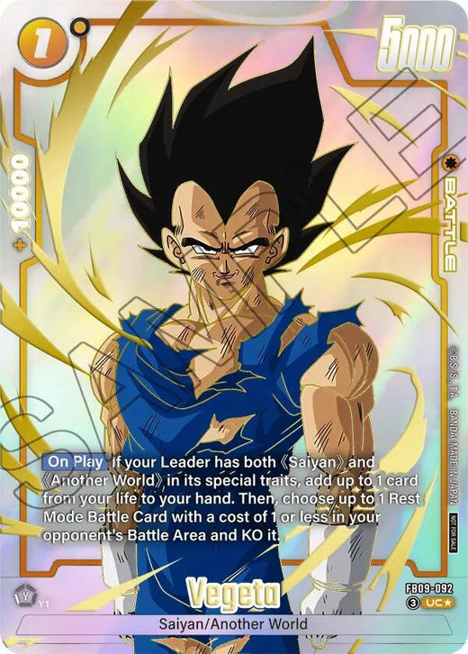 Vegeta - FB09-092 (Paquete Limitado 26-27 OLA1) FB09-092 UC Foil