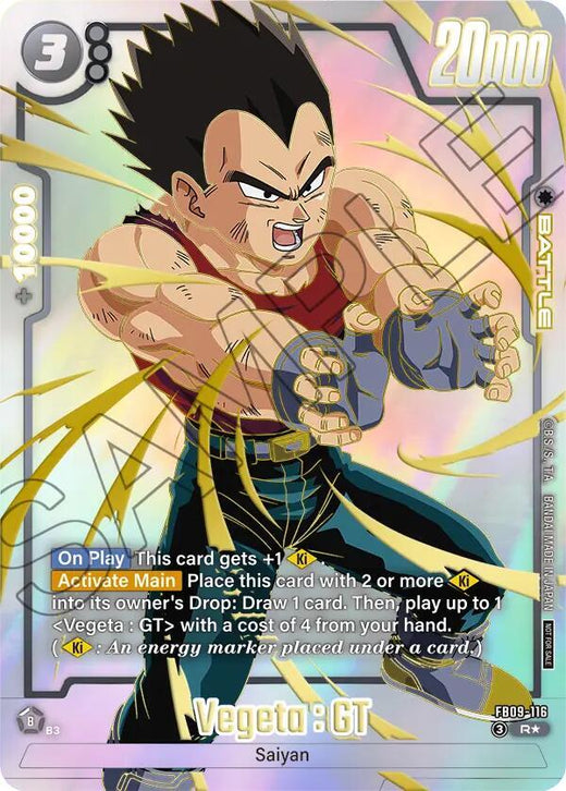 Vegeta : GT - FB09-116 (Paquete Limitado 26-27 OLA 1) FB09-116 R Foil