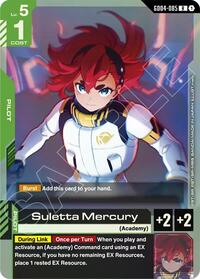 Suletta Mercury | Phantom Aria | Rare | Holofoil | #GD04-085