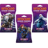 Riftbound: League of Legends Trading Card Game: Unleashed - Sleeved Booster Pack Art Bundle [Set of 3]