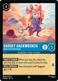 Gadget Hackwrench - Resourceful Mechanic 145/204 Super Rare