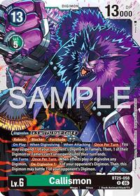 Callismon | Dual Revolution | Rare | Foil | #BT25-058 R