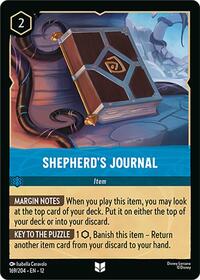 Shepherd's Journal | Wilds Unknown | Uncommon | Cold Foil | #169/204