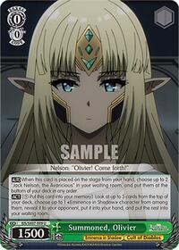 Summoned, Olivier | The Eminence in Shadow | Uncommon | Normal | #EIS/SX07-009