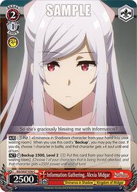 Information Gathering, Alexia Midgar | The Eminence in Shadow | Common | Normal | #EIS/SX07-036