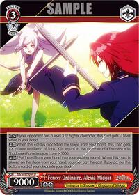 Fencer Ordinaire, Alexia Midgar | The Eminence in Shadow | Uncommon | Normal | #EIS/SX07-044