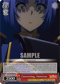 Conversing, Annerose (SR) | The Eminence in Shadow | Super Rare | Normal | #EIS/SX07-045S